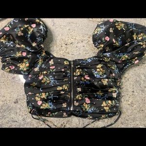 FOR LOVE & LEMONS SILK CROP TOP